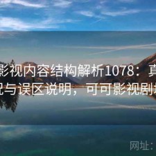 可可影视内容结构解析1078：真实情况与误区说明，可可影视剧场