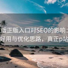 P站正版正版入口对SEO的影响：好不好用与优化思路，真正p站