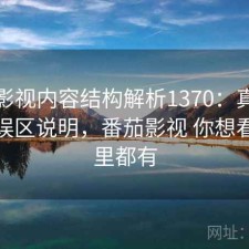 番茄影视内容结构解析1370：真实情况与误区说明，番茄影视 你想看的这里都有