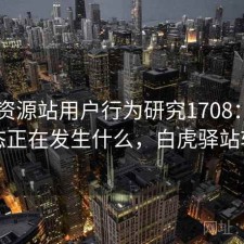 白虎资源站用户行为研究1708：平台生态正在发生什么，白虎驿站软件