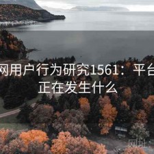 海角网用户行为研究1561：平台生态正在发生什么