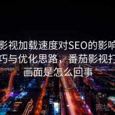 番茄影视加载速度对SEO的影响：使用技巧与优化思路，番茄影视打不开画面是怎么回事