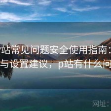 正规P站常见问题安全使用指南：好不好用与设置建议，p站有什么问题吗