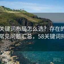 51网关键词布局怎么选？存在的问题与常见问题汇总，58关键词排名