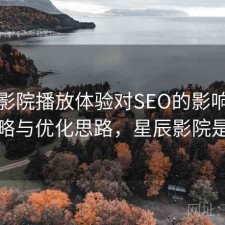 星辰影院播放体验对SEO的影响：完整攻略与优化思路，星辰影院是什么
