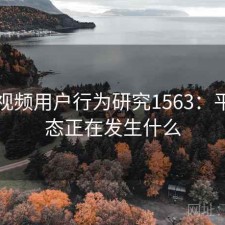 芭乐视频用户行为研究1563：平台生态正在发生什么