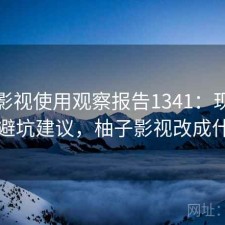 柚子影视使用观察报告1341：现状分析与避坑建议，柚子影视改成什么了
