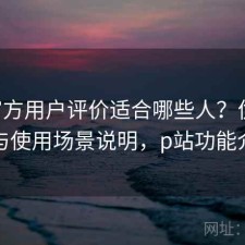 P站官方用户评价适合哪些人？优化方法与使用场景说明，p站功能介绍