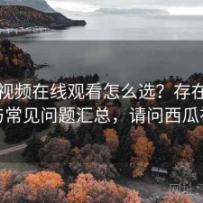 西瓜视频在线观看怎么选？存在的问题与常见问题汇总，请问西瓜视频