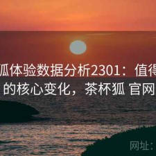 茶杯狐体验数据分析2301：值得关注的核心变化，茶杯狐 官网