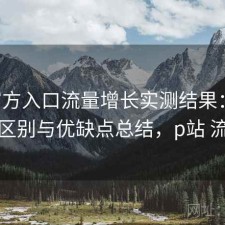 P站官方入口流量增长实测结果：有什么区别与优缺点总结，p站 流量