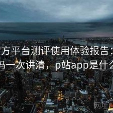 P站官方平台测评使用体验报告：靠谱吗一次讲清，p站app是什么