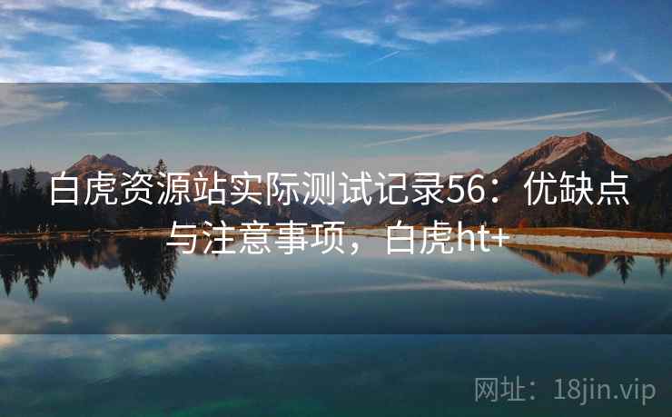 白虎资源站实际测试记录56：优缺点与注意事项，白虎ht+  第1张