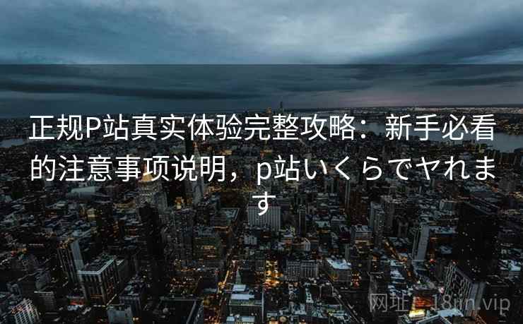 正规P站真实体验完整攻略：新手必看的注意事项说明，p站いくらでヤれます  第2张