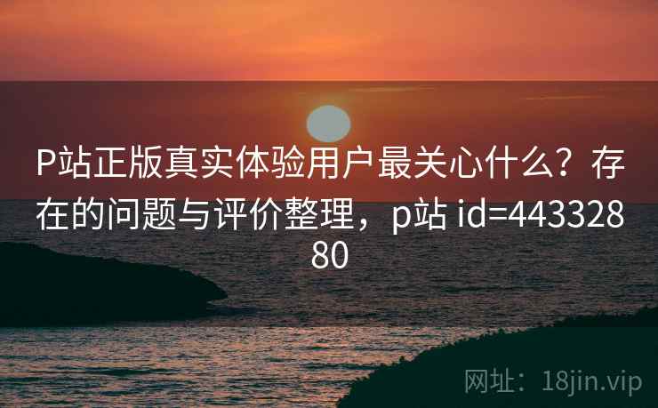 P站正版真实体验用户最关心什么？存在的问题与评价整理，p站 id=44332880  第1张
