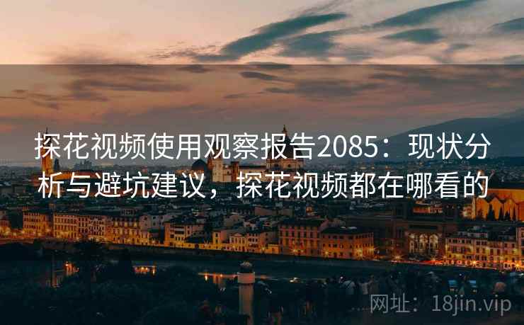 探花视频使用观察报告2085：现状分析与避坑建议，探花视频都在哪看的  第1张