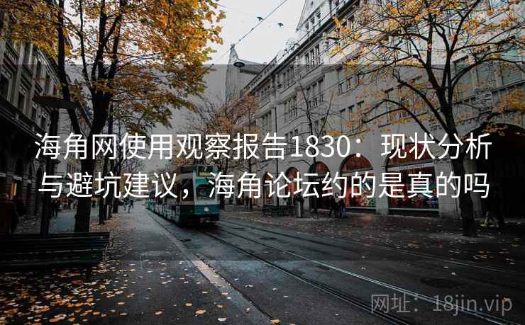 海角网使用观察报告1830：现状分析与避坑建议，海角论坛约的是真的吗  第1张